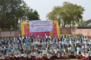 Free Notebooks Distribution at Vidhyanagar, Jharkhand
