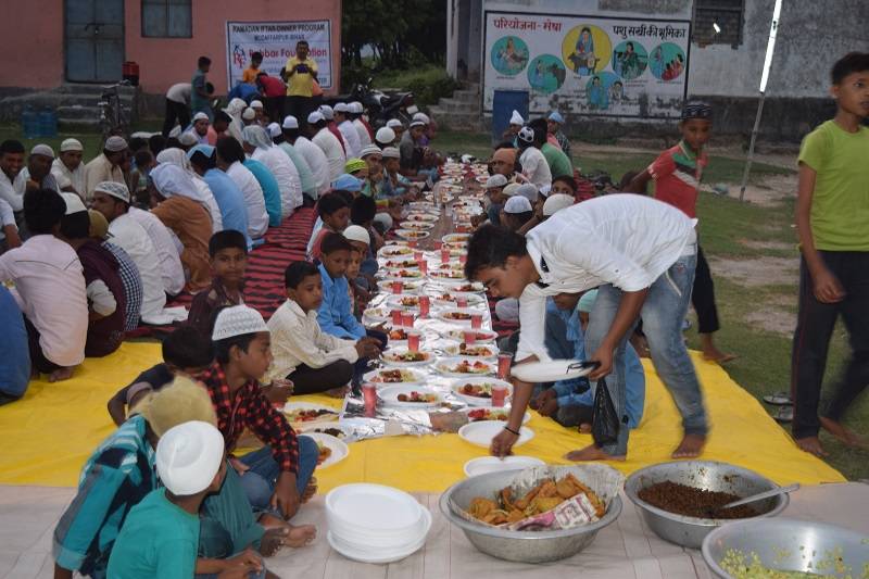Ramadan Iftar-Dinner for the poor at Muzaffarpur, Bihar