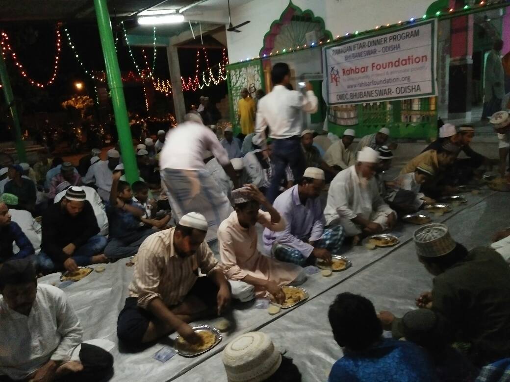 Ramadan Iftar-Dinner for the poor at Bhubaneshwar, Odisha