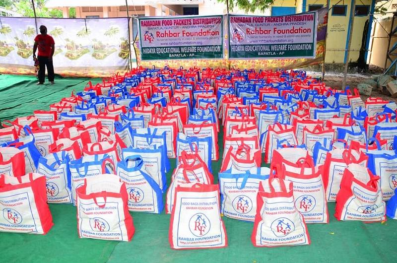 Food Distribution to Poor Families in Bapatla-Guntur, Andhra Pradesh