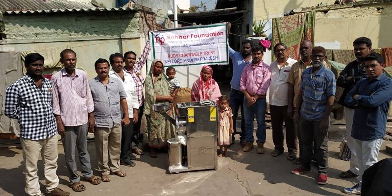 2018 - Flour Mill for Self Employment given to the Widow family in Gudur, AP