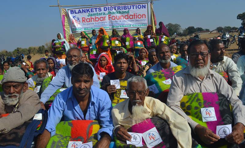 2019 - Blankets distribution to the poor individuals at Jamtara - JharKhand
