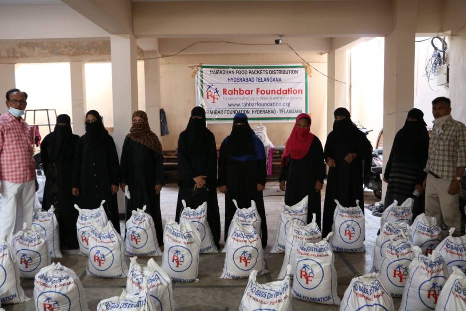 2020 - Ramadan and COVID-19 Support- Food Bags Distribution in Habeebnagar, Hyderabad