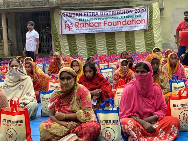 2020 -  Fitra gift bags distribution to the poor families in Odisha