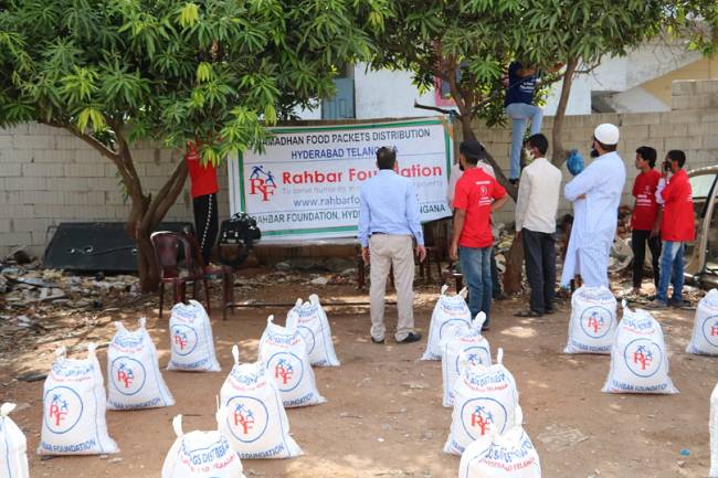 2020 - Ramadan Food Bags Distribution at Shaheen Nagar, Hyderabad - Telangana