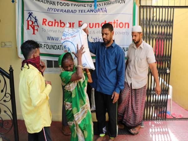 2020 -  Ramadan and Covid-19 Food Aid- Food bags distribution to the poor families, Attapur Hyderabad