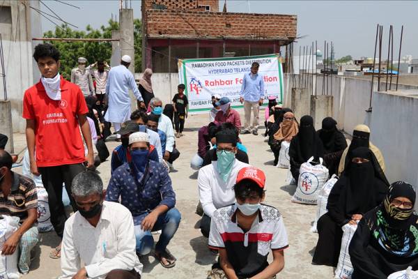 2020 - Ramadan and COVID-19 Support- Food Bags Distribution in Babanagar, Hyderabad