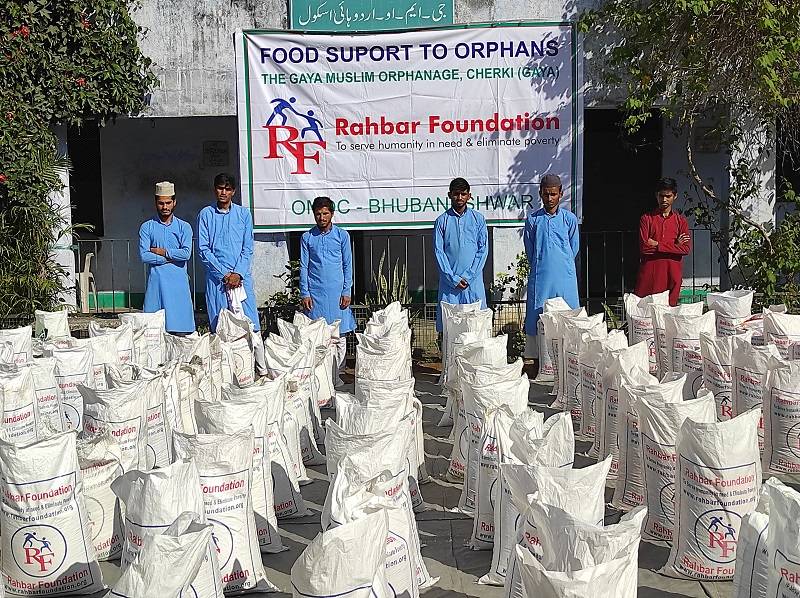 2021-  Donated  250 Food Bags  to Gaya Muslim Orphanage, Bihar