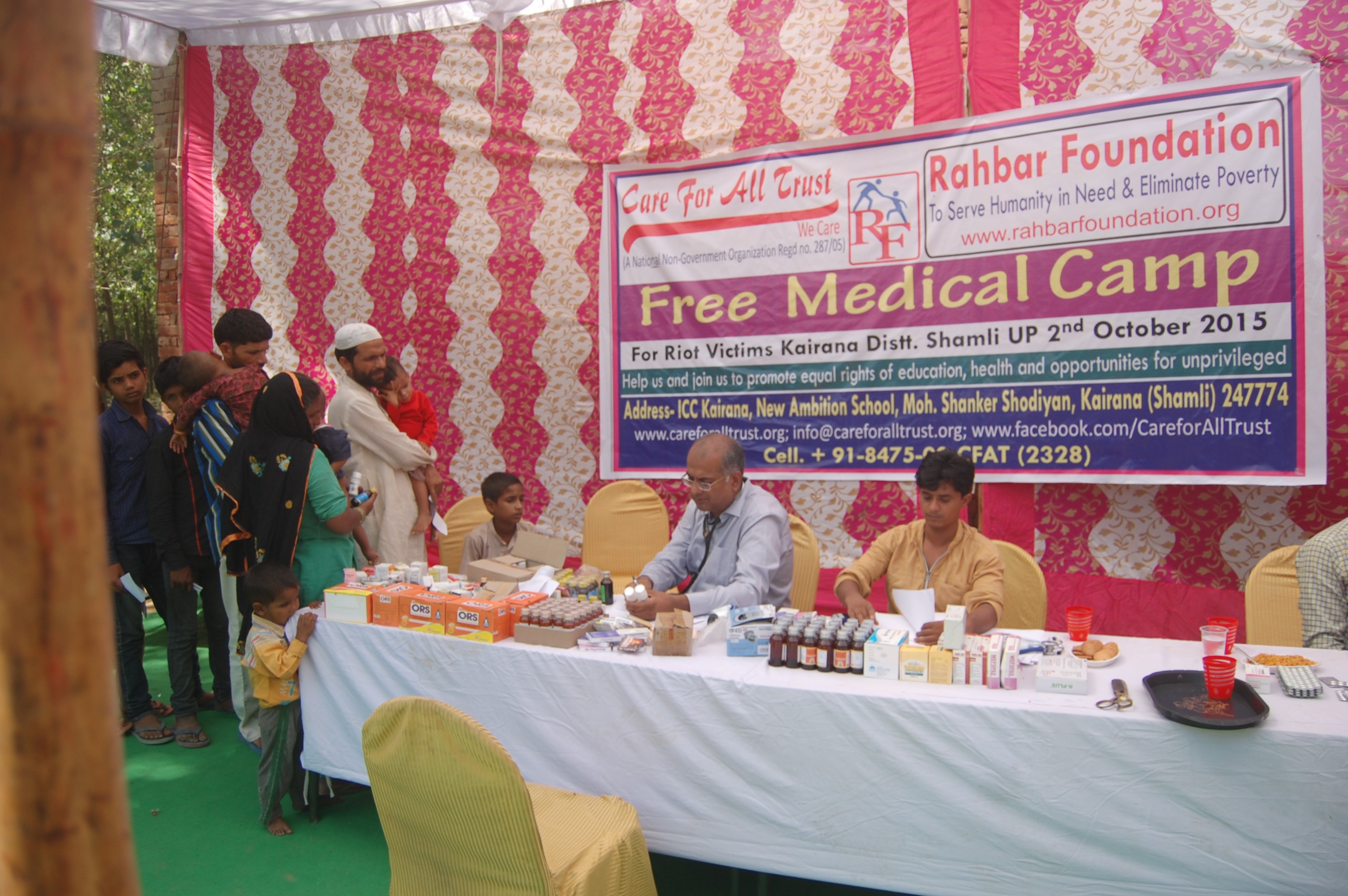 Free Medical Camp for Riots Victms, Kairana-Shamli Uttar Pradesh