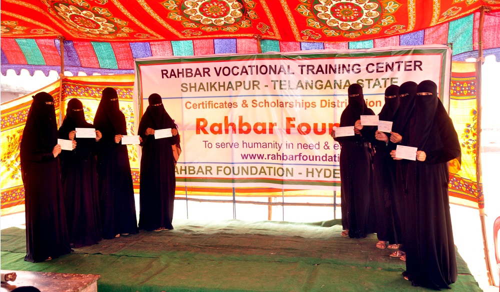 Scholarships to poor and orphan students at Shaikhapur -TS 