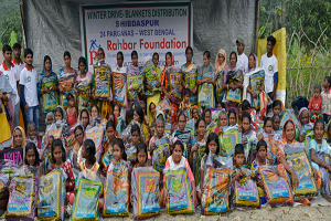 Blankets Distribution  at Shibdashpur in West Bengal